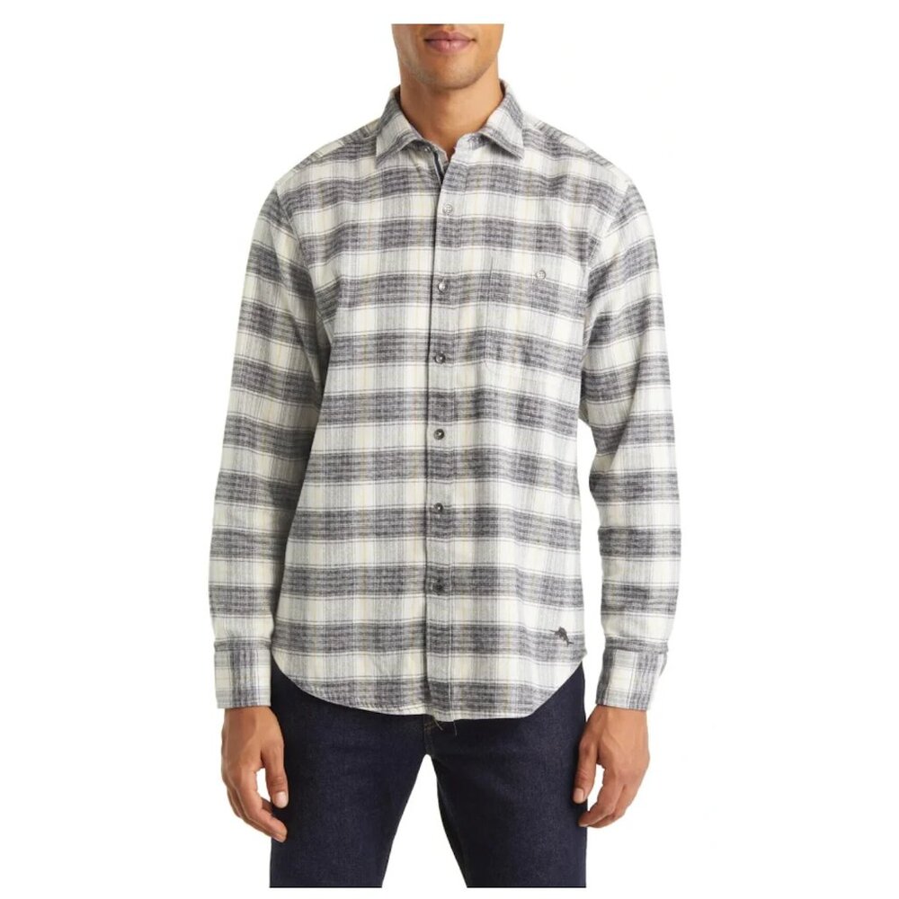 Tommy Bahamas Men's Canyon Beach Rancho Check Shirt in Continental NWT $158 XL